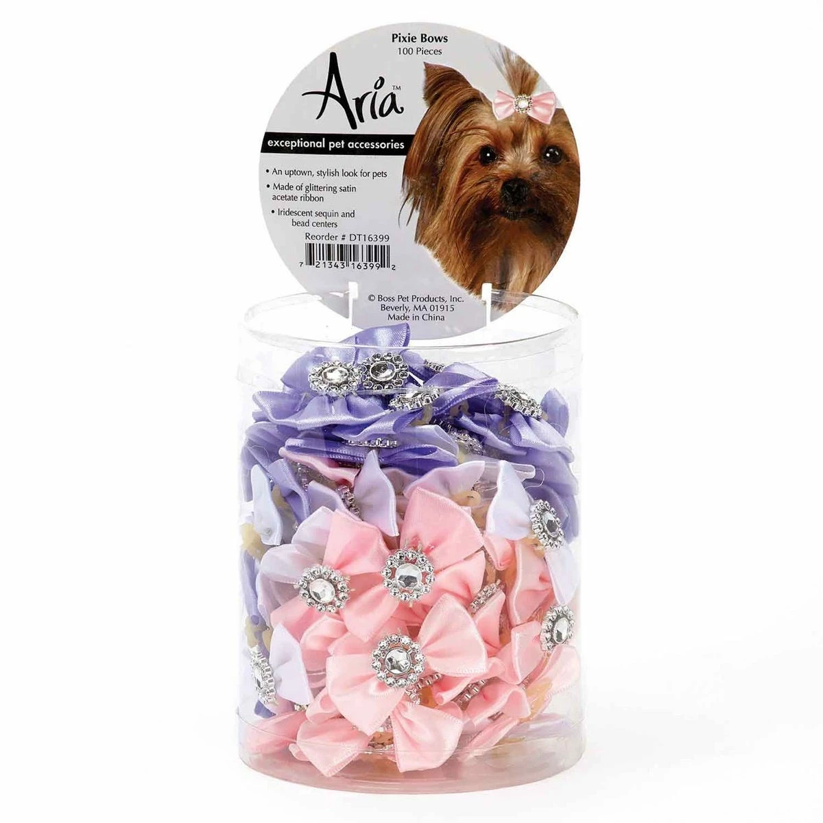 Aria Pixie Bow Canister 100Pc 1 Aria Pixie Bow Canister 100Pc