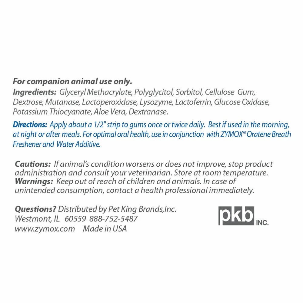 Zymox Oratene Toothpaste Gel 2.5oz 3 Zymox Oratene Toothpaste Gel 2.5oz - Image 3