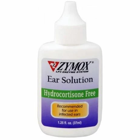 Zymox Ear Solution W/o HC 1.25oz 1 Zymox Ear Solution W/o HC 1.25oz